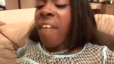 Creamed her chocolate ass