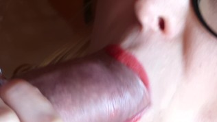 Close up cock sucking